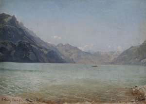 En el lago de Brienz de Ludwig Knaus